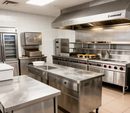 تجهیزات آشپزخانه صنعتی در تبریز - صنایع استیل صدف - محصولات آشپزخانه صنعتی فست فود و رستوران