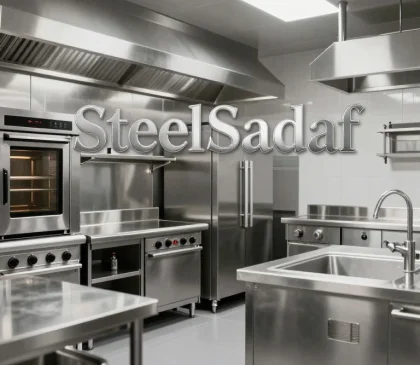 تجهیزات آشپزخانه صنعتی در کردستان و سنندج - صنایع استیل صدف - تولیدکننده تجهیزات فست فود و رستوران